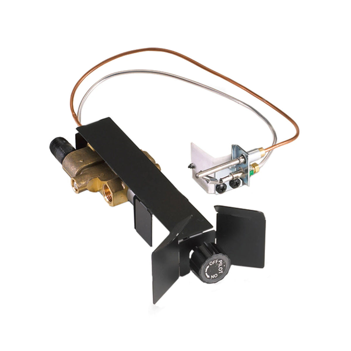 24x22 Vented Natural Gas Log Burner with Safety Pilot Kit F26910