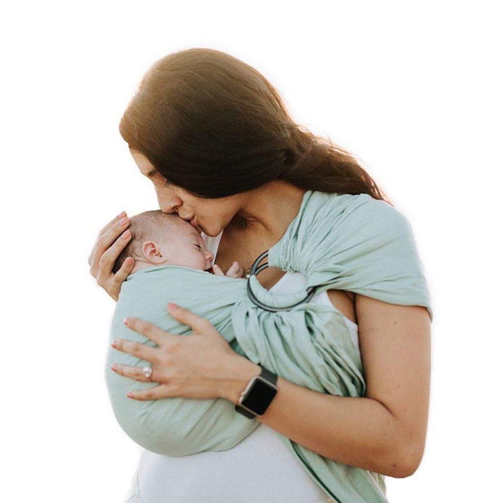 Bamboo and Linen Ring Sling Baby Carrier K1538