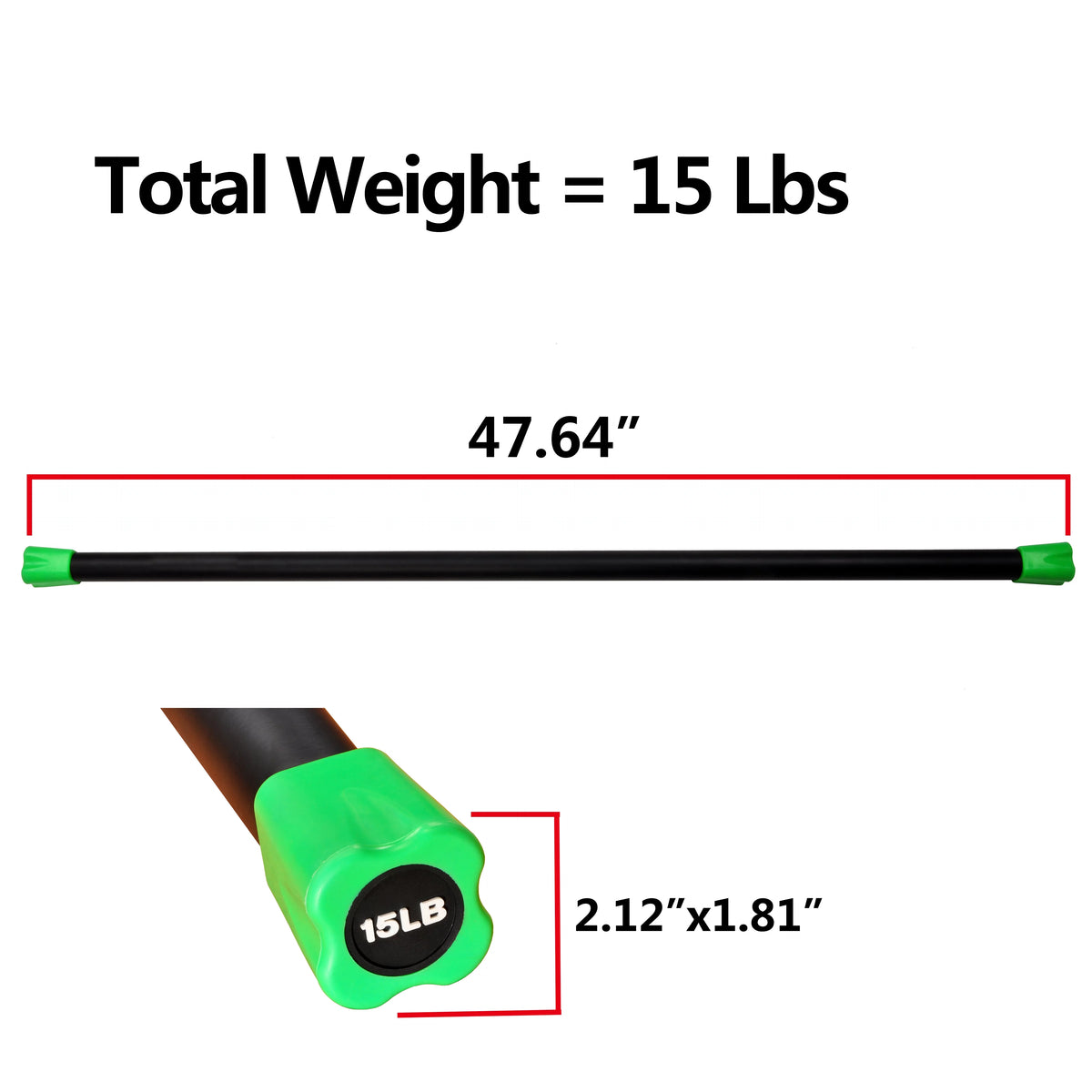 15lb Weighted Workout Bar Q105