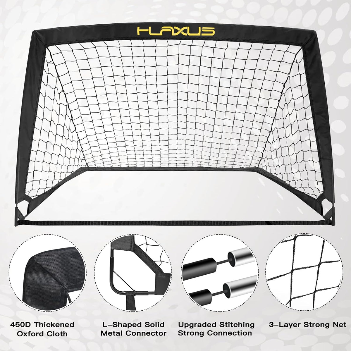 2 Set 4x3 ft Portable Pop Up Soccer Net with Soccer Ball E9824