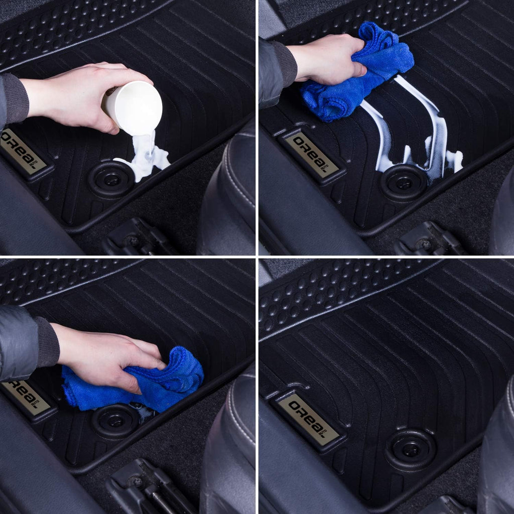 Black Floor Mats Liners for GV80 5 Seats 2021 2022 Heavy Duty All Weather Guard Front Rear Auto Carpet O46990