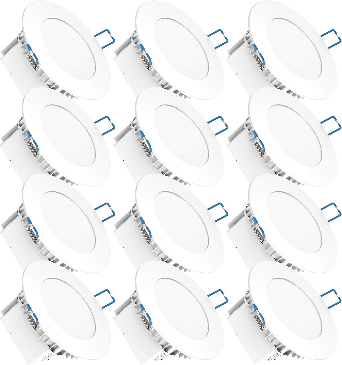 12 Pack 4 Inch Ultra Thin LED Recessed Lighting 2700K Soft White Dimmable M909