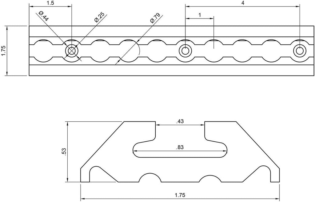 96 Inch Angled L Track C203