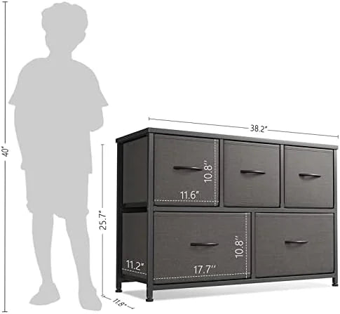 Brown 5 Drawer Dresser H84212