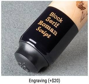 19 Ounce Lizard Embossed Black Leather Cue A58012