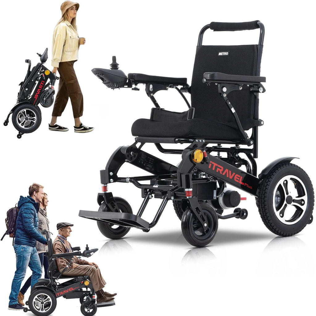 Lightweight Portable Folding Electric Wheelchair with Gel Seat Cushion S184239