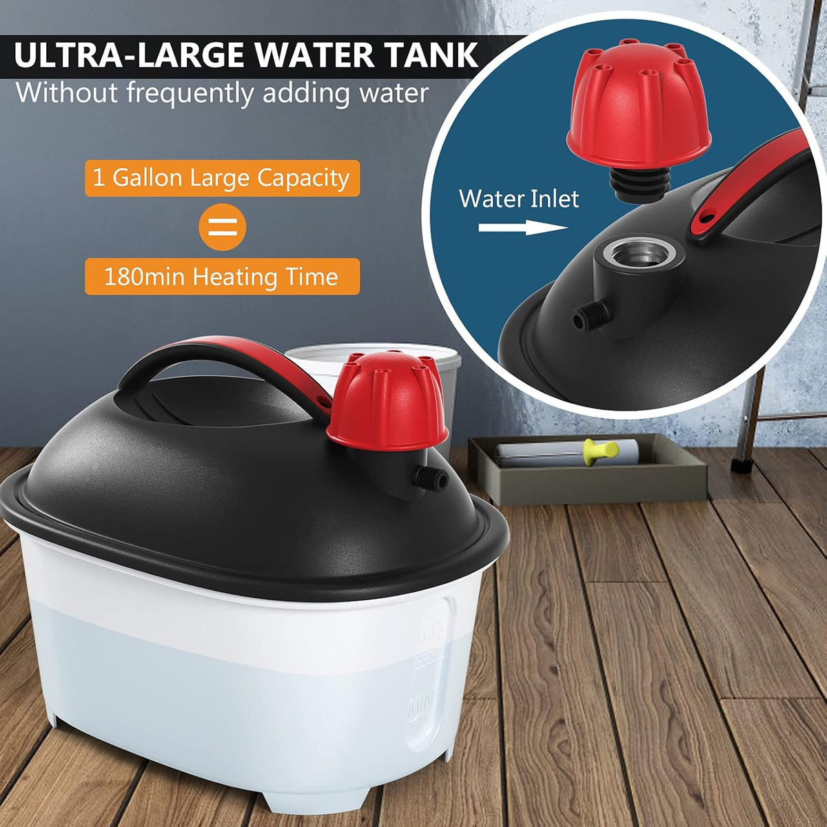 Wallpaper Steamer with 10FT Hose & Large Steam Plate N740226