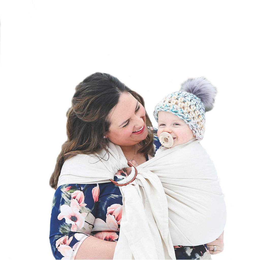 Bamboo and Linen Ring Sling Baby Carrier K1538