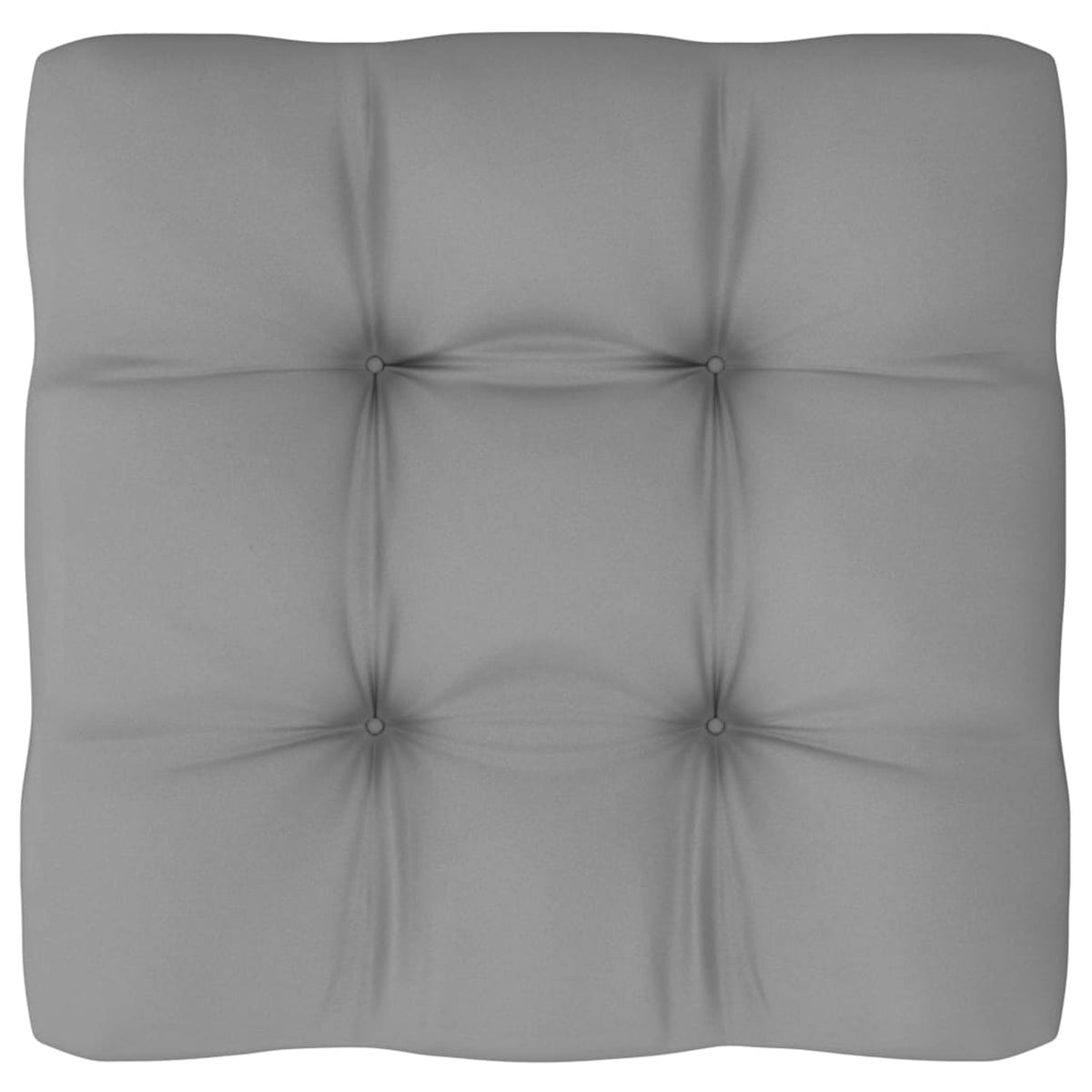 6 Piece Gray Cushioned Pinewood Patio Lounge Set U703606