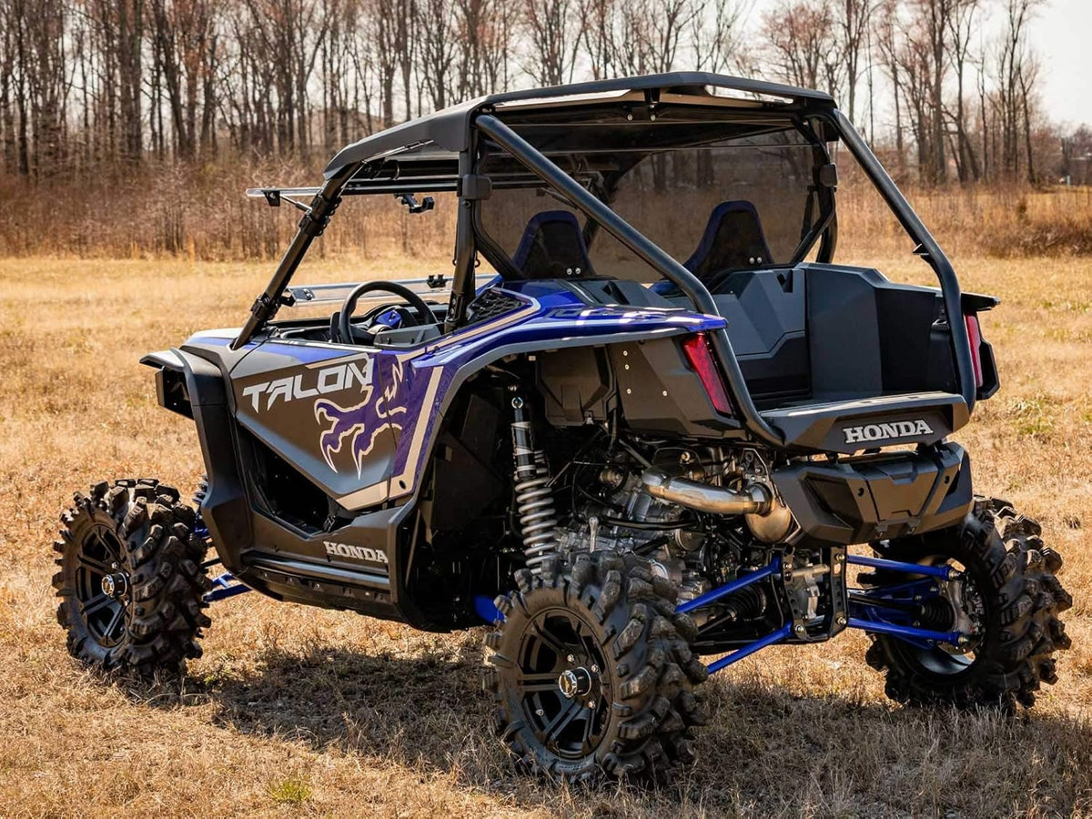 Rear Windshield for Honda Talon 1000X / 1000R (2-seat model only), 1/4 Thick Dark Tint Polycarbonate Q331907