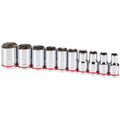 1/4 in. Drive SAE Chrome Socket Set, 10-Piece M3429