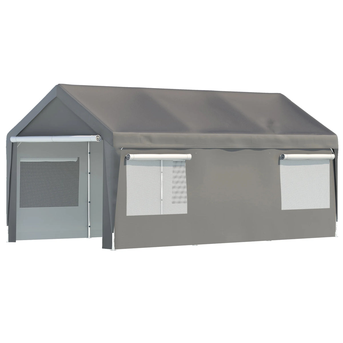 10 x 20 ft. Heavy Duty Steel Outdoor Carport Canopy Y3318