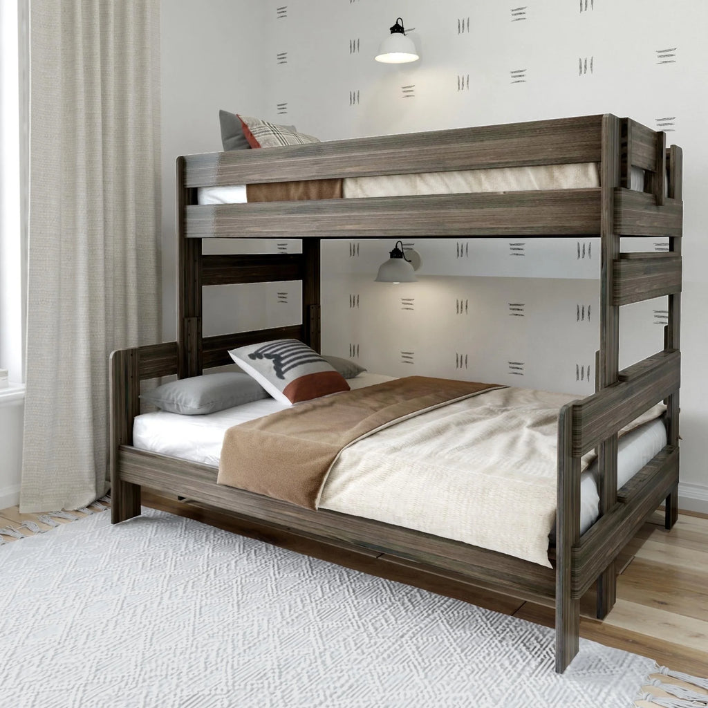 Solid Wood Twin over Full Bunk Bed B2080