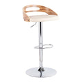 Chrome Adjustable Swivel Bar Stool F13740