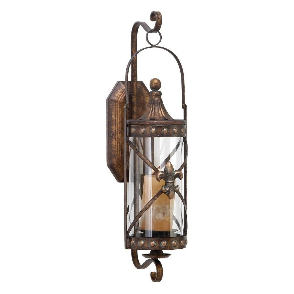 Bronze-finish Candle Sconce Z48786