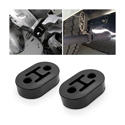 2PCS Universal 2 Holes 0.43inch Heavy Duty Exhaust Rubber Hanger H636