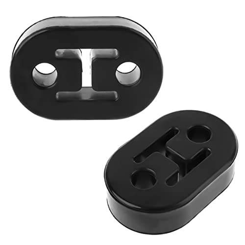 2PCS Universal 2 Holes 0.43inch Heavy Duty Exhaust Rubber Hanger H636