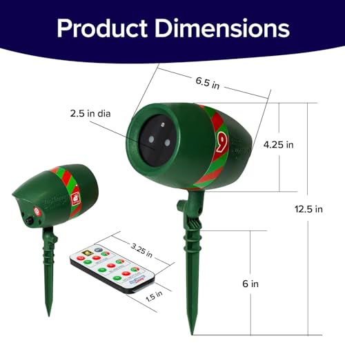 2 Pack Outdoor Christmas Laser Projector with Remote H981012