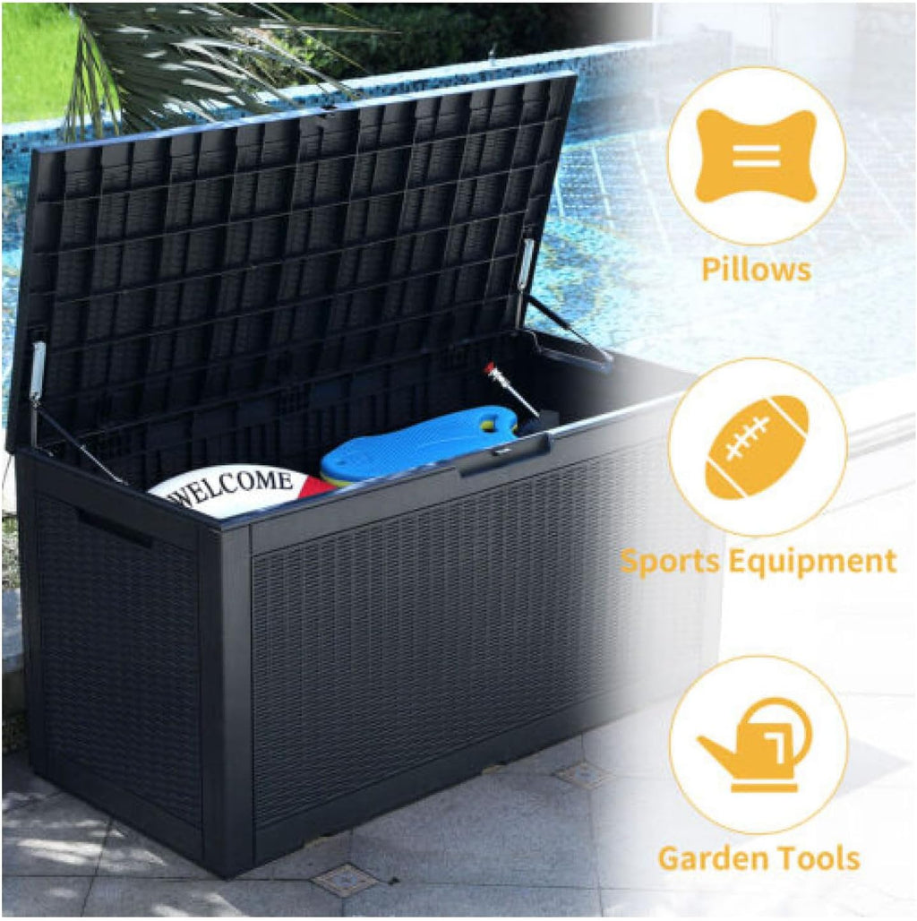 100 Gallon Waterproof Resin Deck Box R6270