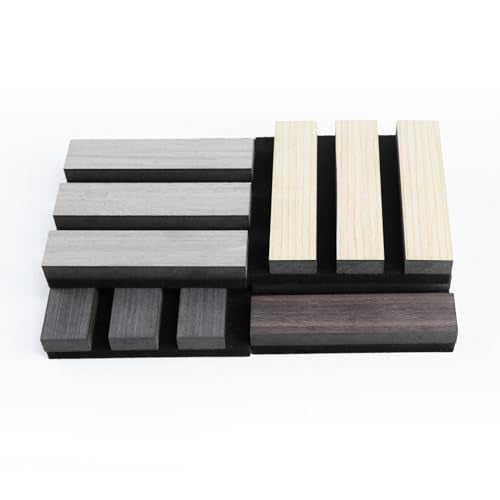 Walnut 3D Fluted Wood Wall Panels 47.2" x 23.6" B448