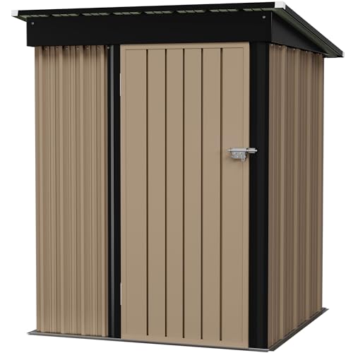 5 x 3 FT Waterproof Metal Garden Storage Shed B803194