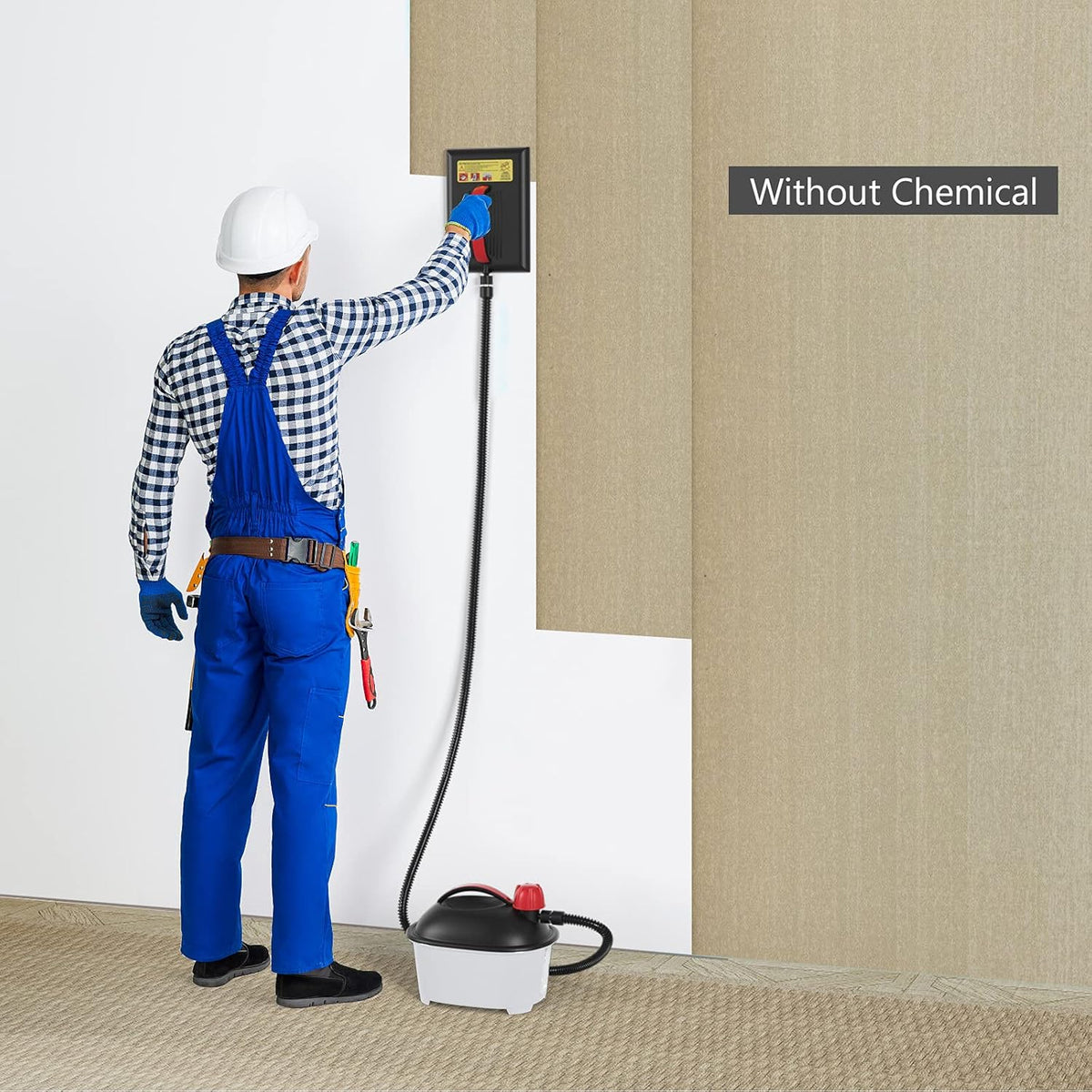 Wallpaper Steamer with 10FT Hose & Large Steam Plate N740226