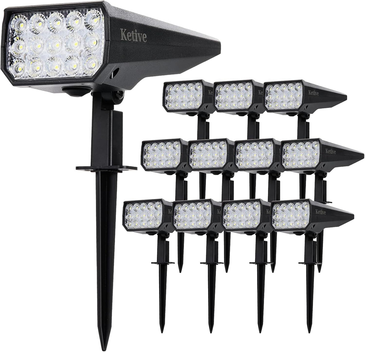 Solar Powered Waterproof Landscape Spotlights 10 Pack O604