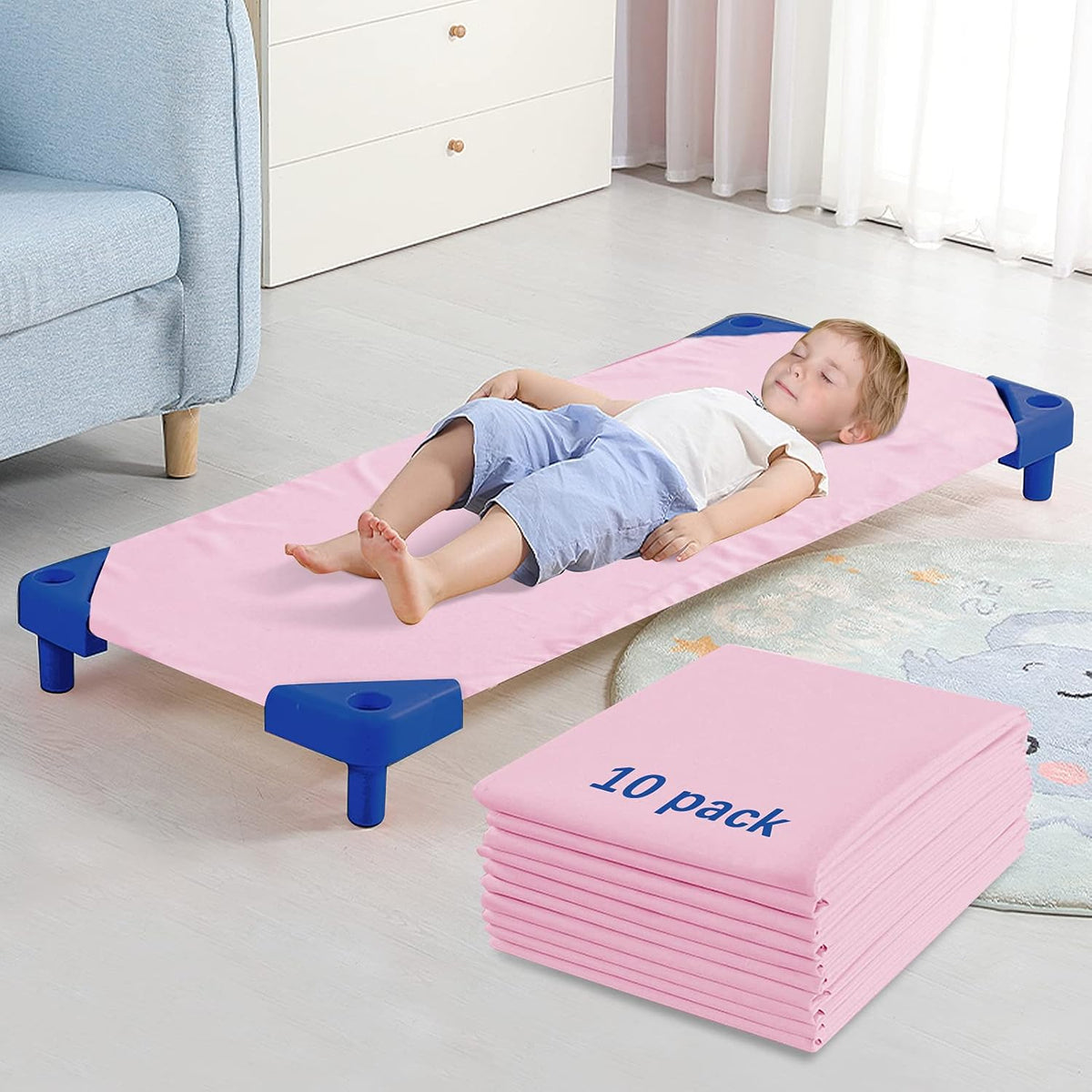 Pink Microfiber Cot Sheet 10 Pack A556445