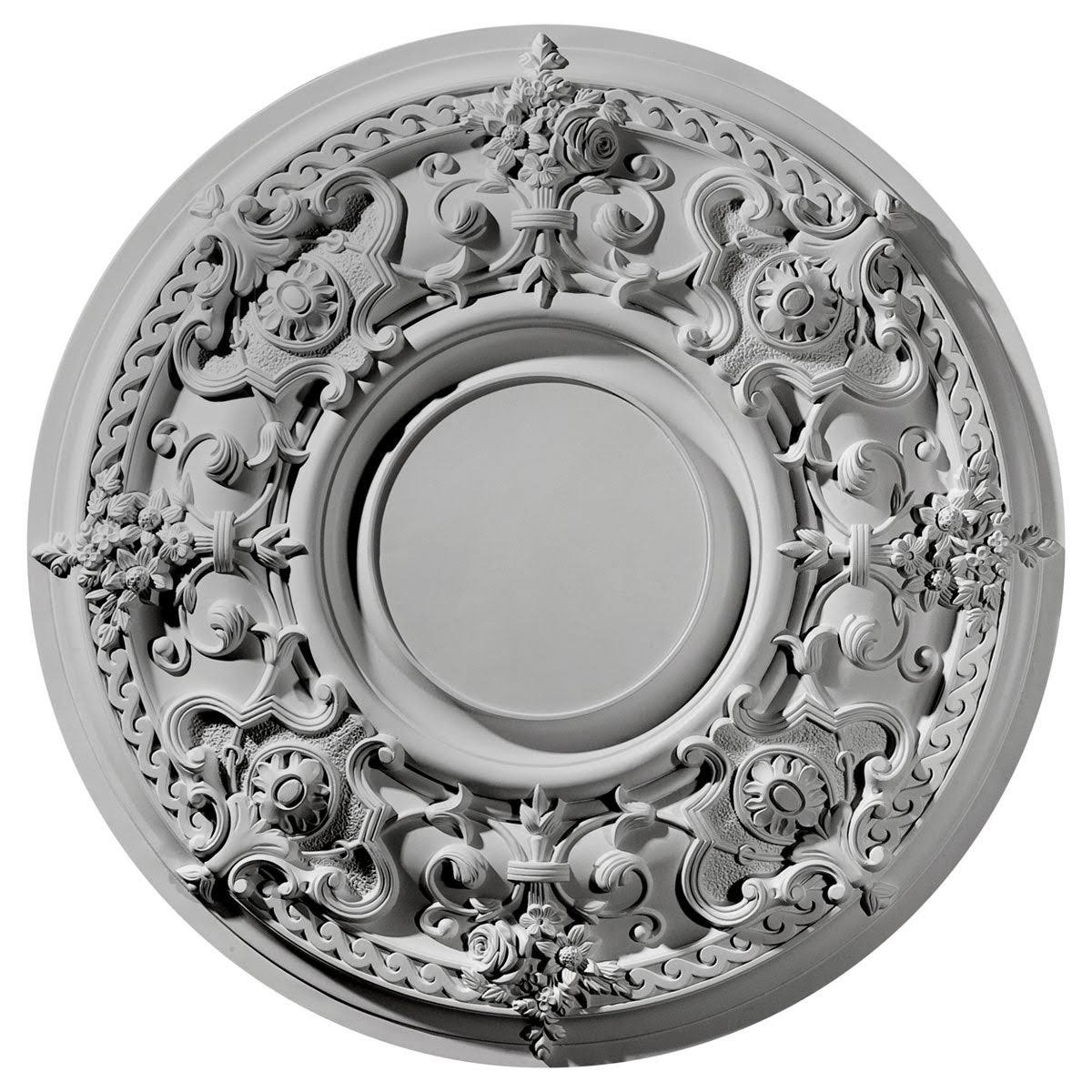 Hand-Painted Hickory Ceiling Medallion N361489