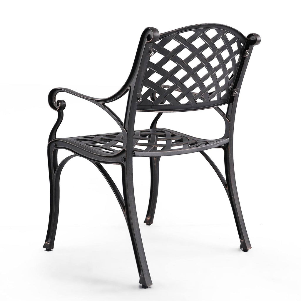 Cast Aluminum Patio Dining Arm Chair S921115