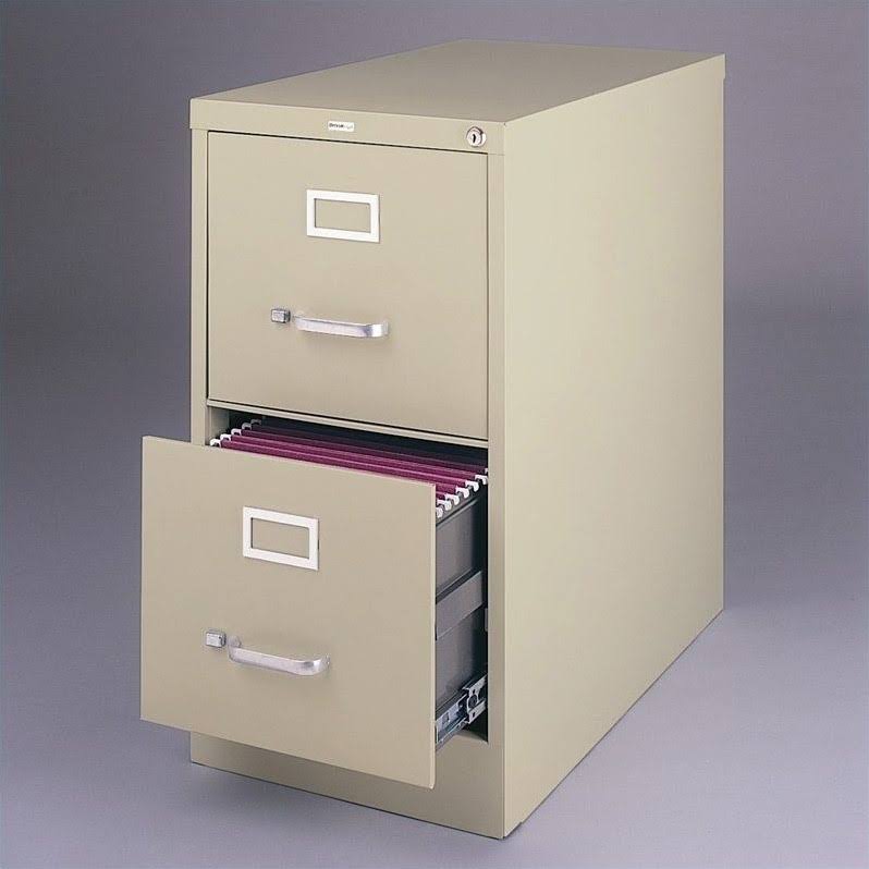 2 Drawer File Cabinet Set in Putty M607
