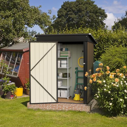 5 x 3 FT Waterproof Metal Garden Storage Shed B803194