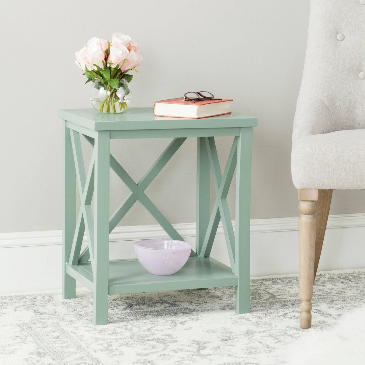 Cross Back End Table W72961