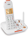 White Amplified Cordless Senior Phone with Answering Machine E93464