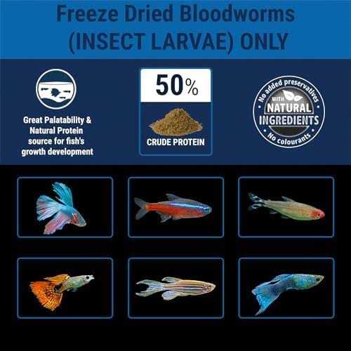 Freeze Dried Bloodworms Fish Food E334466