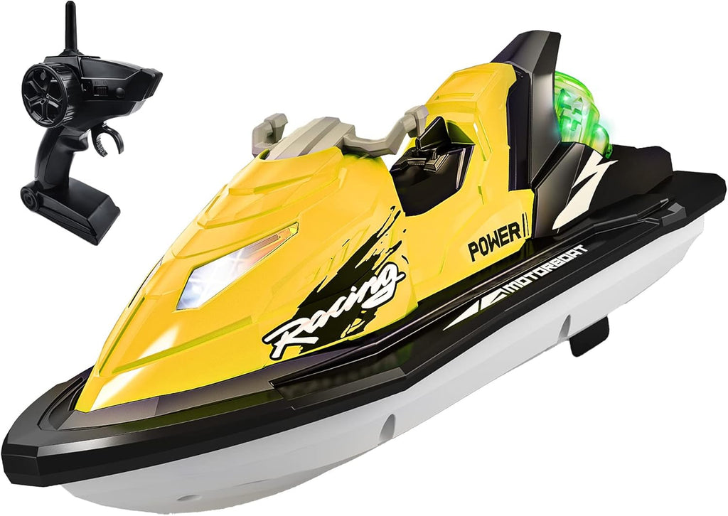 RC Boat with Rechargeable Battery and Dual Motors Red X9342