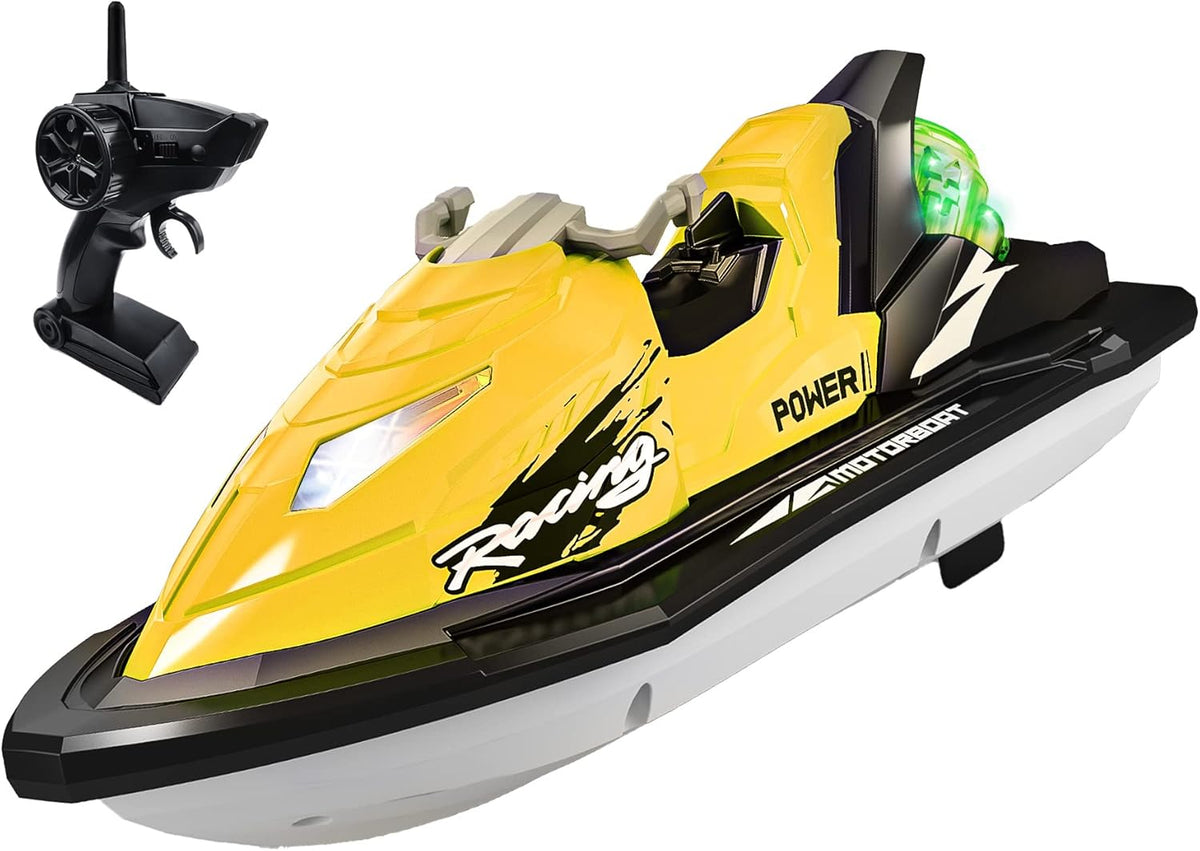 RC Boat with Rechargeable Battery and Dual Motors Red X9342