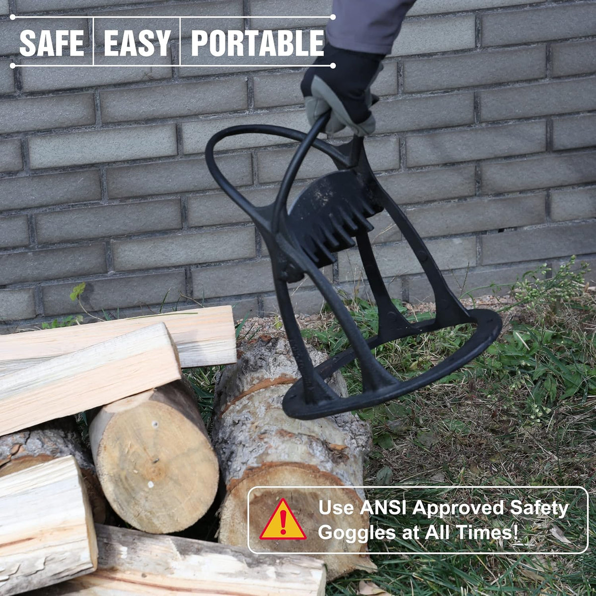 Cast Steel Log Splitter Pack of 2 C71178