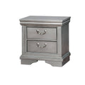 Solid Wood Night Stand with Carvings Z8219