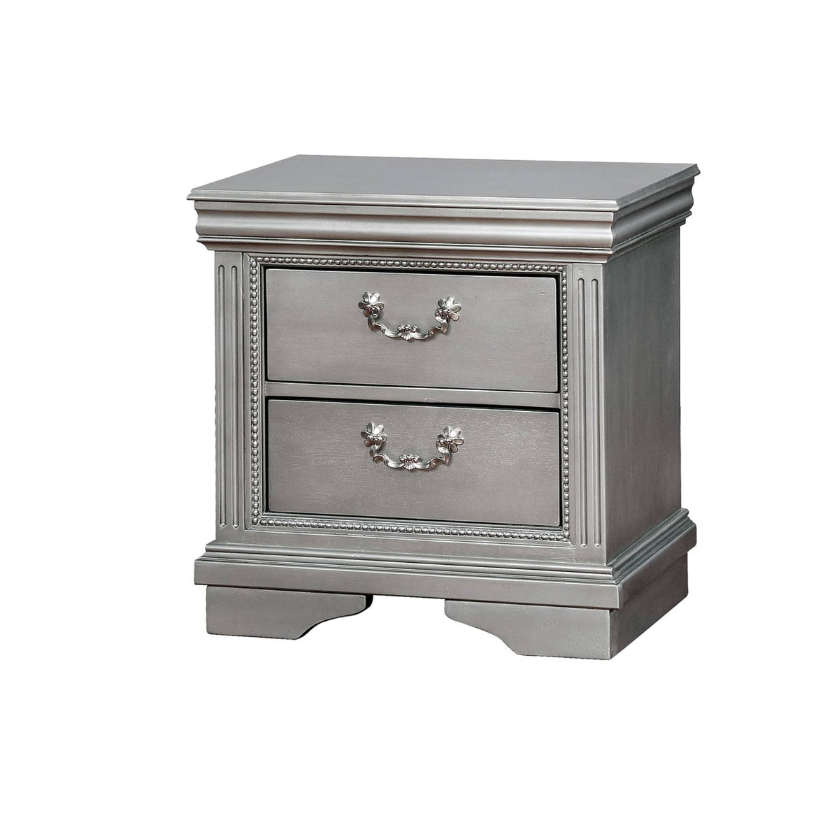 Solid Wood Night Stand with Carvings Z8219