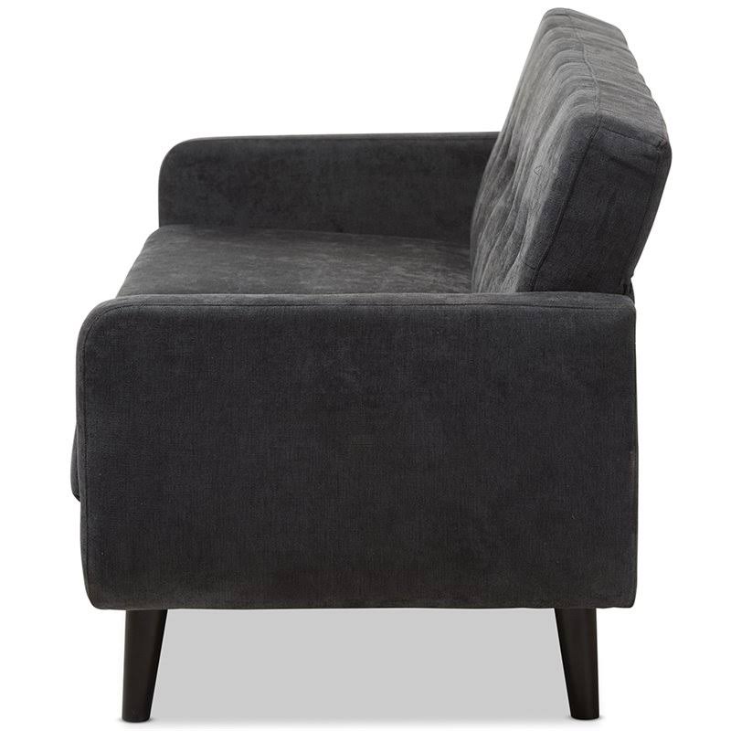 Dark Gray Tufted Sofa Q810