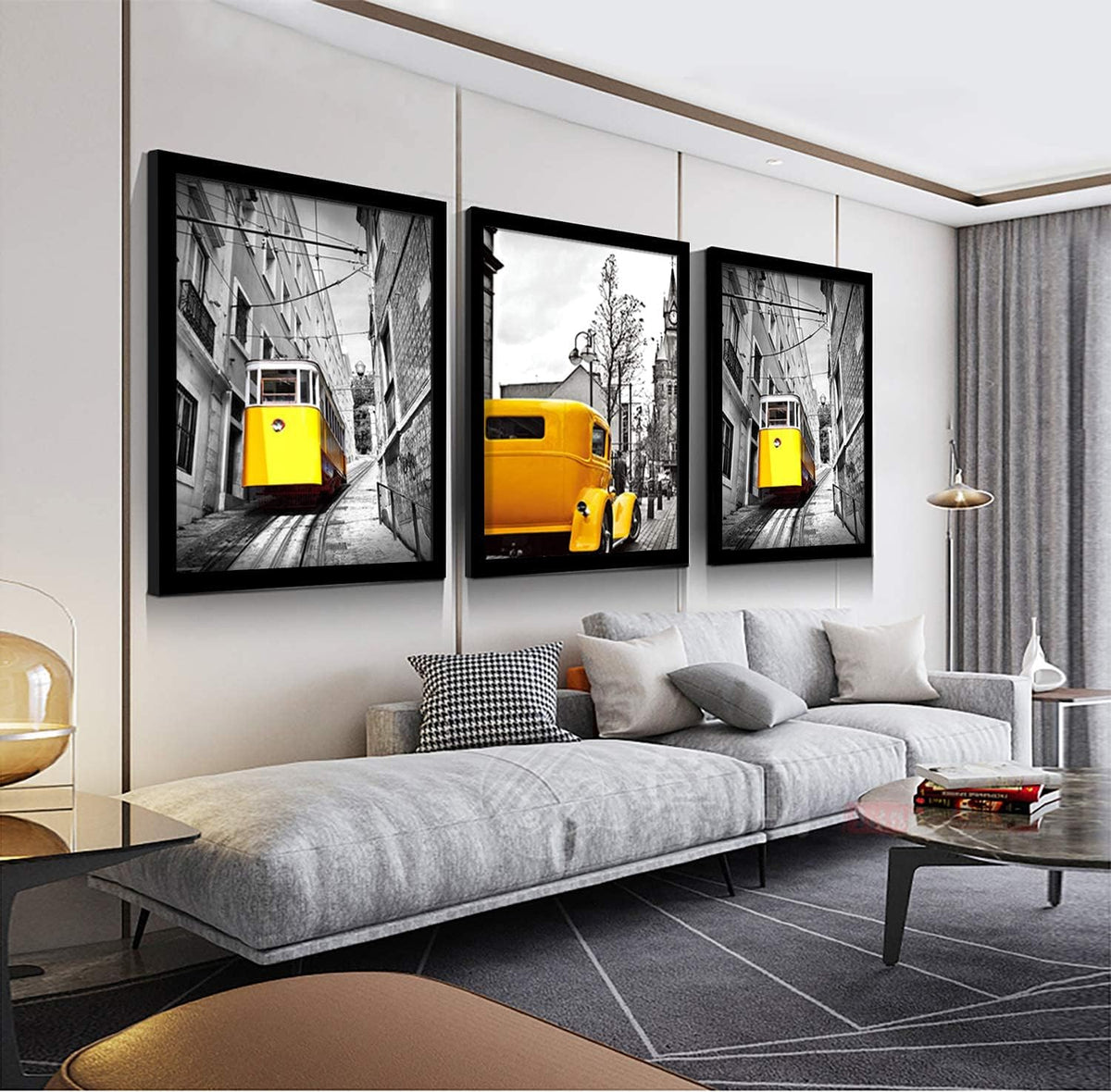 Black 3 Pack 18x24 Picture Frame Solid Wood G76374