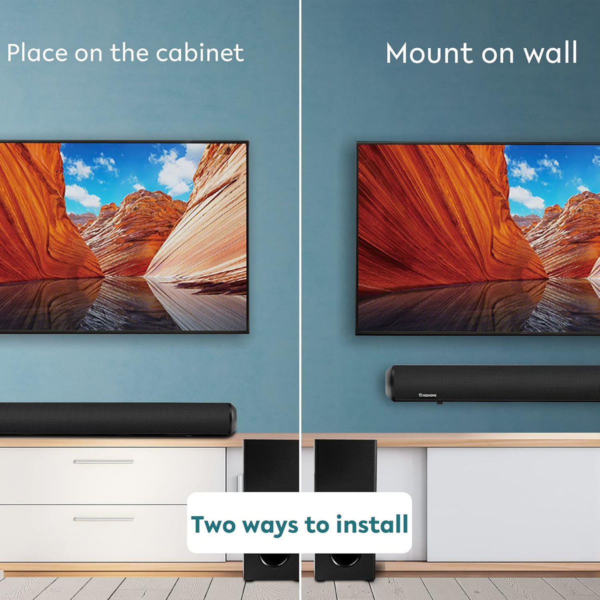 28-INCH 120W Sound Bar with Subwoofer G77894
