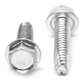 #8-32 x 1 1/4 Coarse Thread Hex Washer Head Screw Zinc Plated T2151