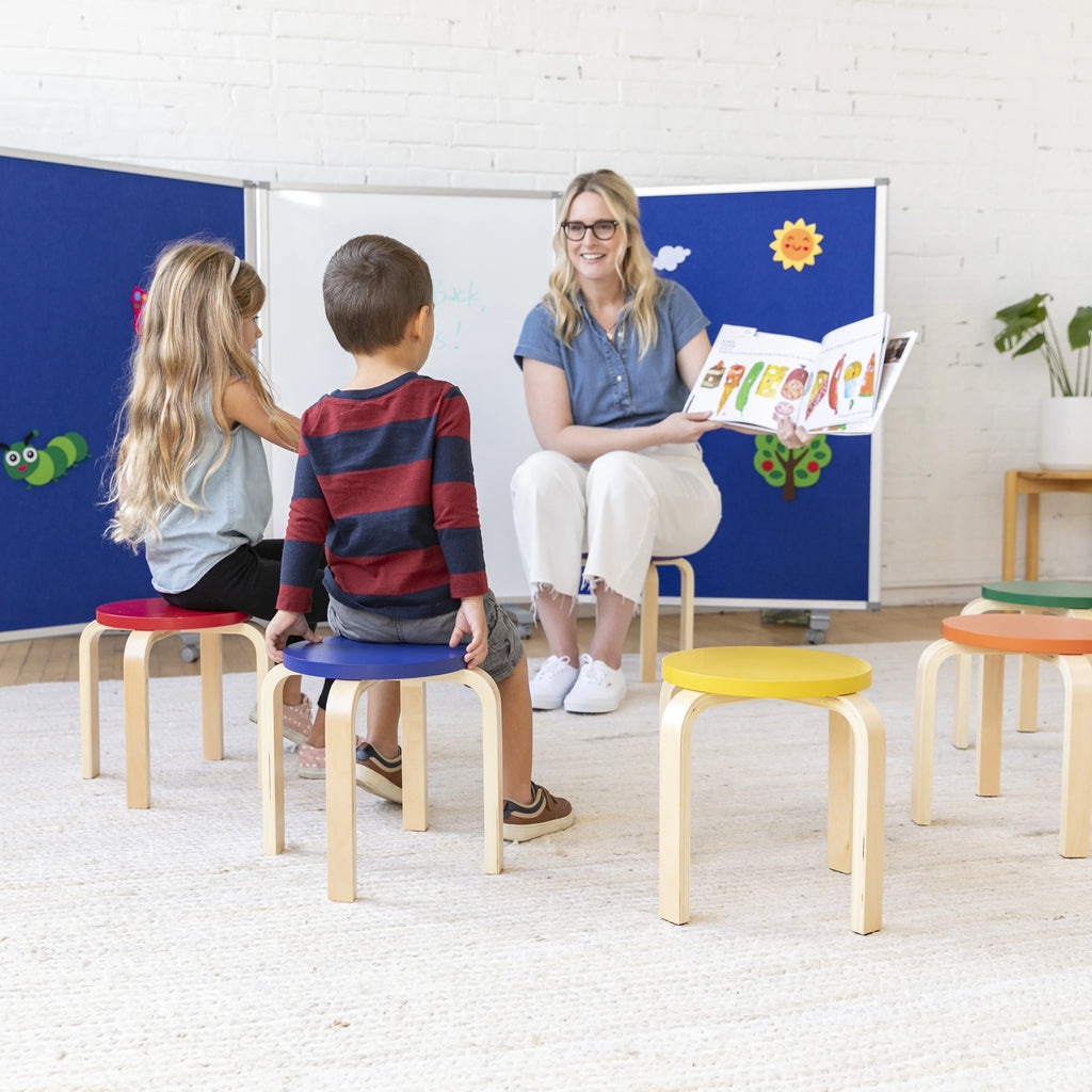 Assorted 6-Piece Stackable Stools M46968