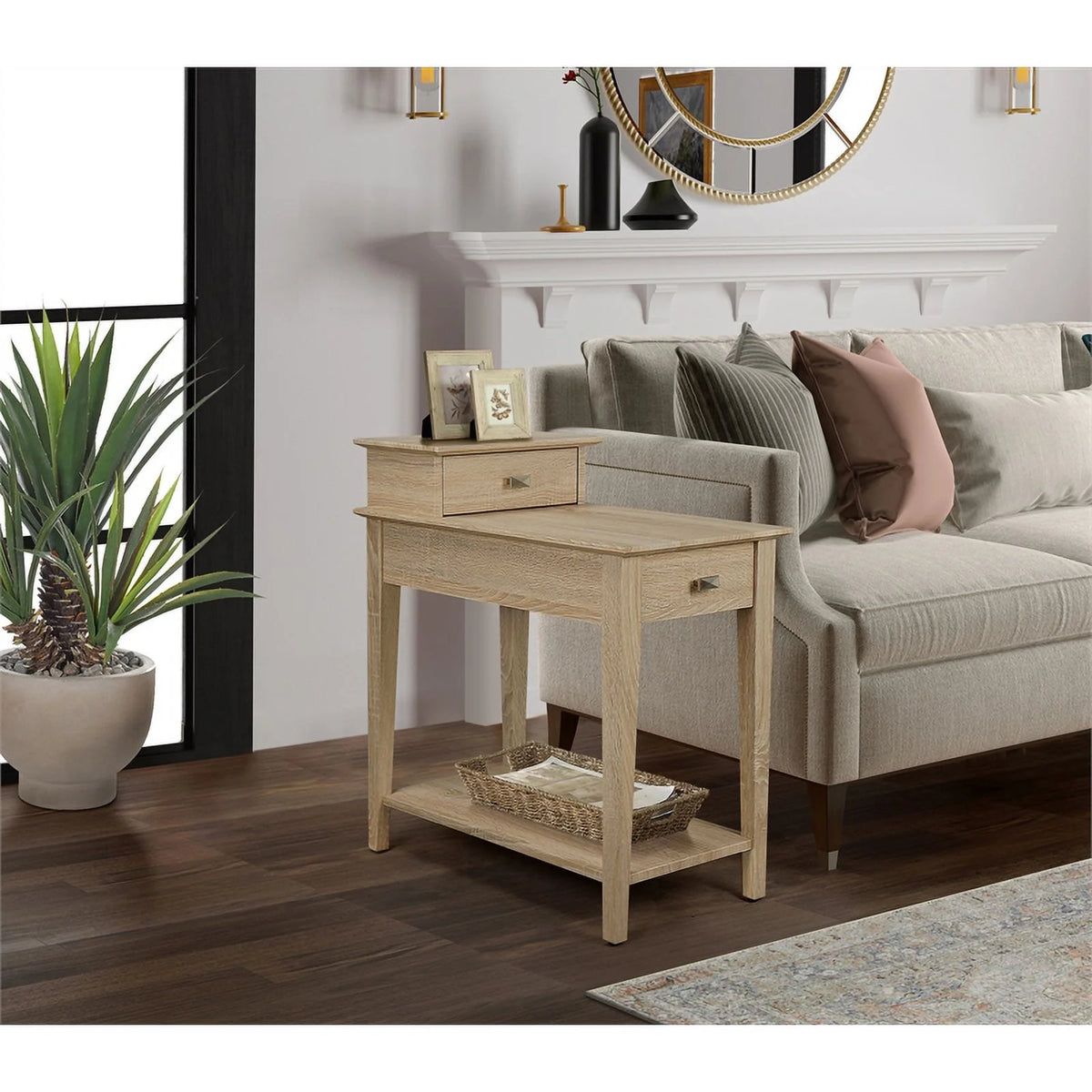 Transitional Wood Side Table W728334