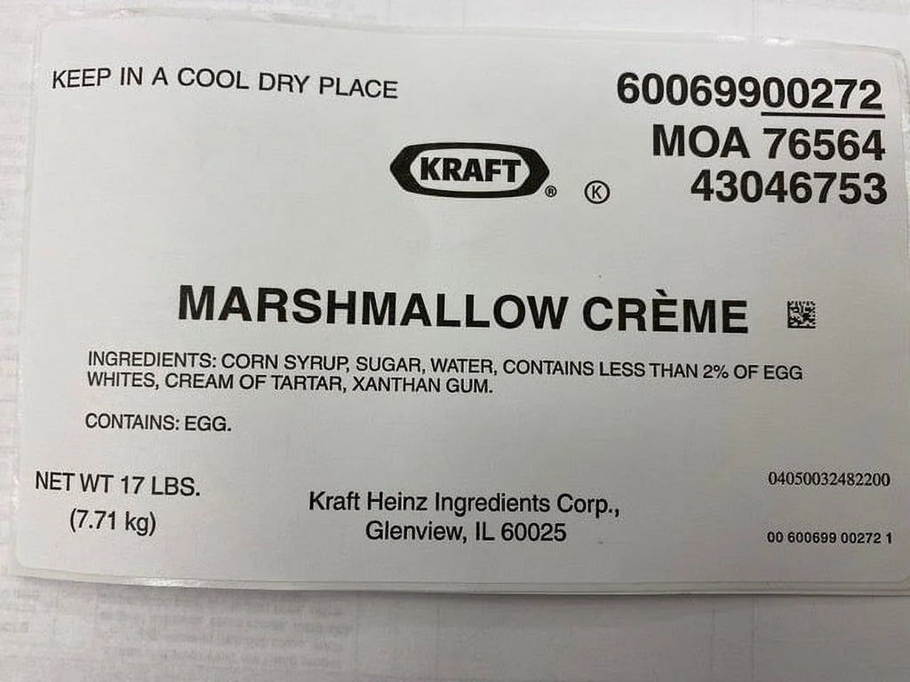 Marshmallow Cream, 17 lb K70786