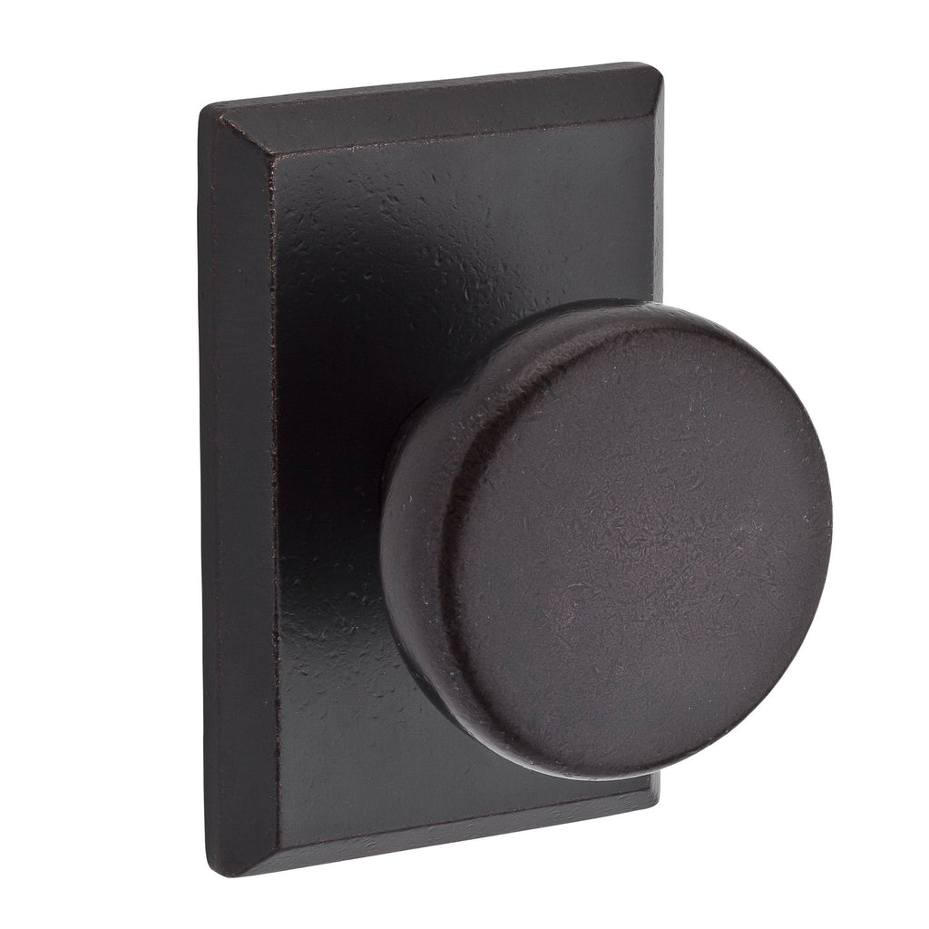 Rustic Square Rose Passage Dark Bronze 2 to 2-1/2x22 Doors E818723