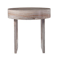 Light Brown Round End Table X9136