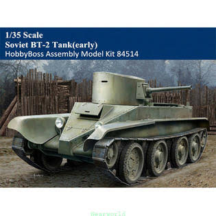 1/35 Scale Soviet BT-2 Tank Plastic Assembly Model Kits Q9965